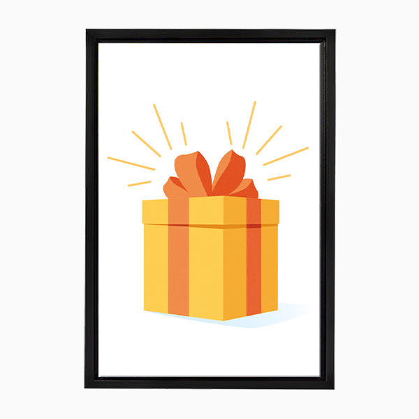 Cartes Cadeaux - Toile avec cadre
